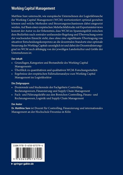 Produktbild: Working Capital Management