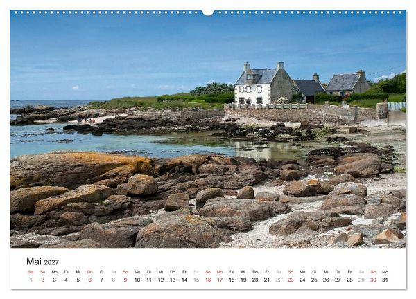 Produktbild: Bretonische Impressionen (Wandkalender 2027 DIN A2 quer), CALVENDO Monatskalender