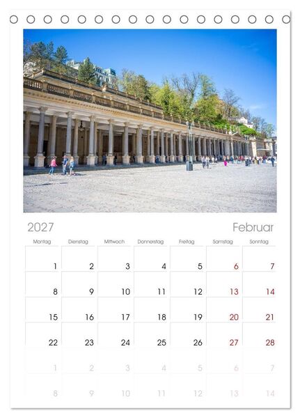Produktbild: Tischplaner 2027 - Karlsbad / Karlovy Vary - Kleinod im Westb&ouml;hmischen B&auml;derdreieck (A5 Tischkalender zum Aufstellen) CALVENDO