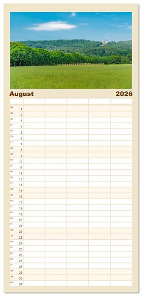 Produktbild: Familienplaner 2026 - Kassel - wundersch&ouml;ne Stadt in Nordhessen mit 5 Spalten (Wandkalender, 21 x 45 cm) CALVENDO