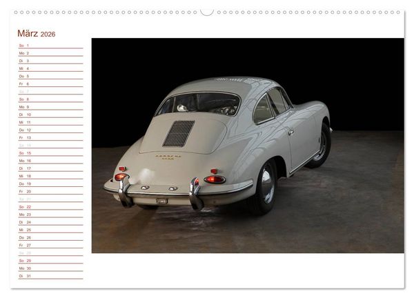 Produktbild: Classic 356 (Wandkalender 2026 DIN A2 quer), CALVENDO Monatskalender