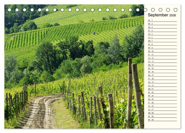 Produktbild: Die Langhe - Im Herzen des Piemonts (Tischkalender 2026 DIN A5 quer), CALVENDO Monatskalender