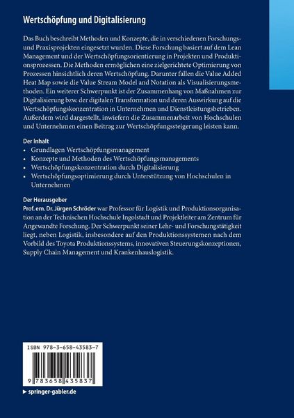Produktbild: Wertsch&ouml;pfung und Digitalisierung
