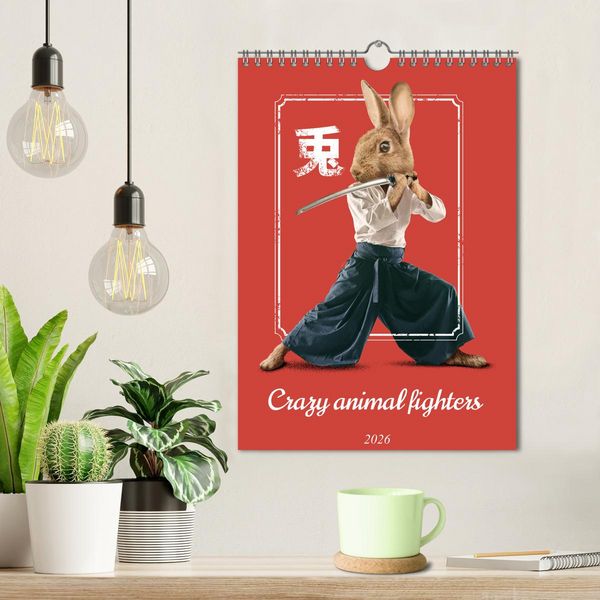 Produktbild: Crazy animal fighters (Wall Calendar 2026 DIN A4 portrait), CALVENDO 12 Month Wall Calendar