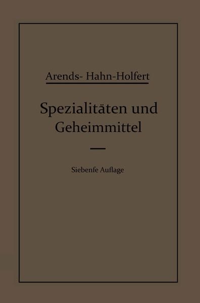 Produktbild: Spezialit&auml;ten und Geheimmittel