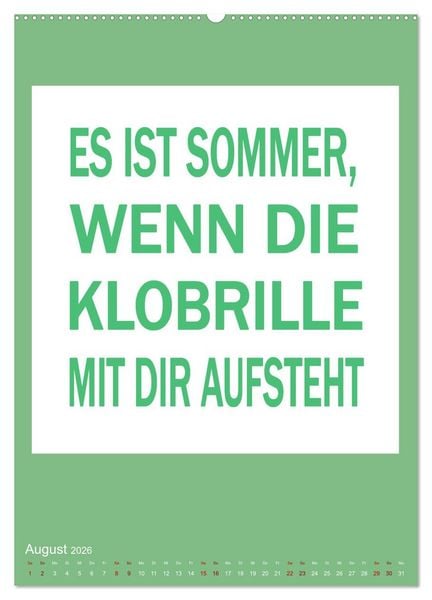 Produktbild: Memo an mich (hochwertiger Premium Wandkalender 2026 DIN A2 hoch), Kunstdruck in Hochglanz