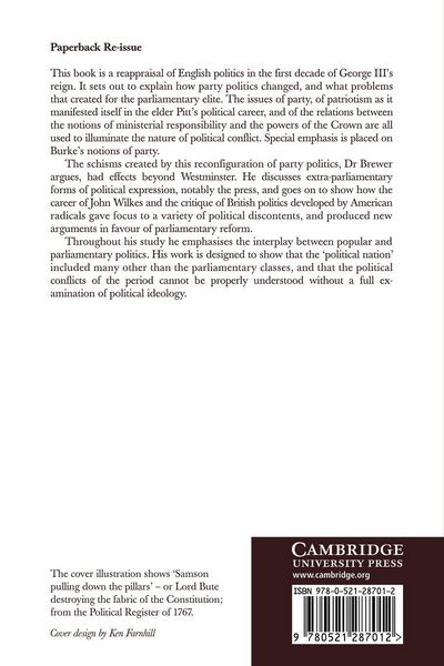Produktbild: Party Ideology and Popular Politics at the Accession of George III