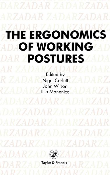 Produktbild: Ergonomics Of Working Postures
