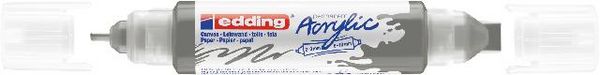 Produktbild: edding Acryl Double Liner 5400 anthrazit 2-3mm/5-10mm