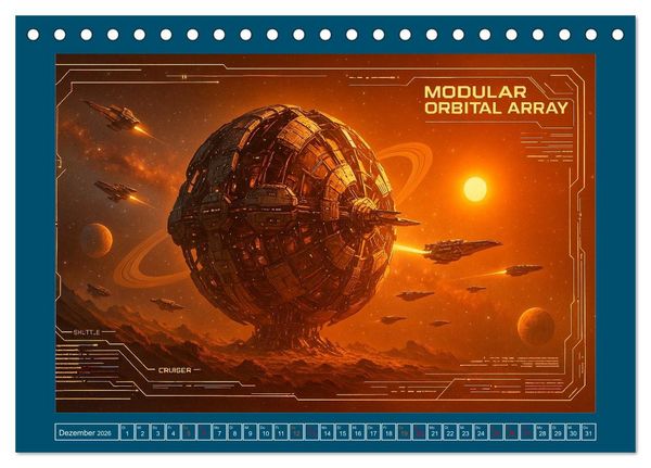 Produktbild: Intelligente Alientechnik (Tischkalender 2026 DIN A5 quer), CALVENDO Monatskalender