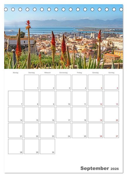 Produktbild: Cagliari - Urlaubsplaner (Tischkalender 2026 DIN A5 hoch), CALVENDO Monatskalender