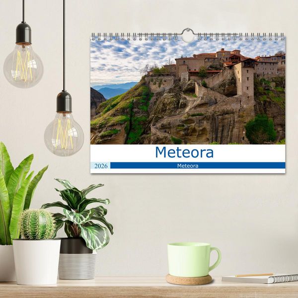 Produktbild: Meteora - Dem Himmel so nah (Wandkalender 2026 DIN A4 quer), CALVENDO Monatskalender
