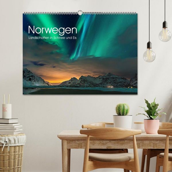Produktbild: Norwegen, Landschaften in Schnee und Eis (Wandkalender 2026 DIN A2 quer), CALVENDO Monatskalender