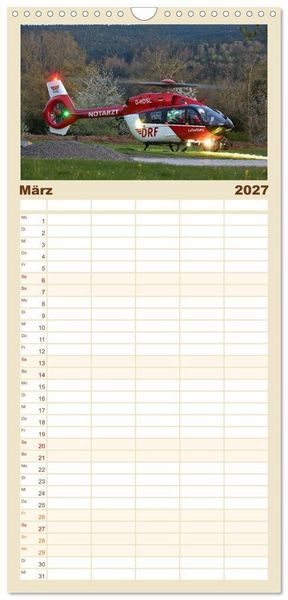 Produktbild: Familienplaner 2027 - Wo Kraft schwebt und Pr&auml;zision fliegt mit 5 Spalten (Wandkalender, 21 x 45 cm) CALVENDO