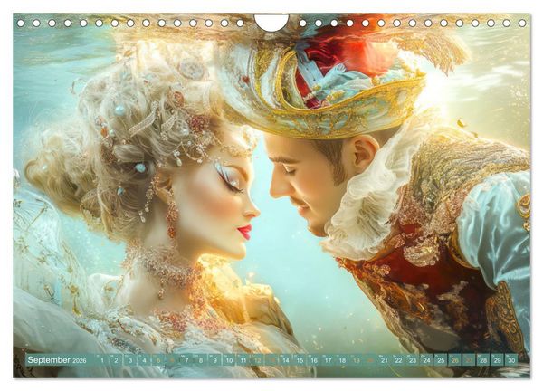 Produktbild: Opulente Unterwasserromanzen (Wandkalender 2026 DIN A4 quer), CALVENDO Monatskalender