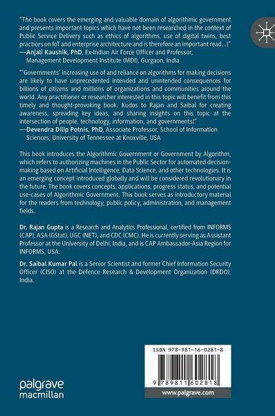 Produktbild: Introduction to Algorithmic Government