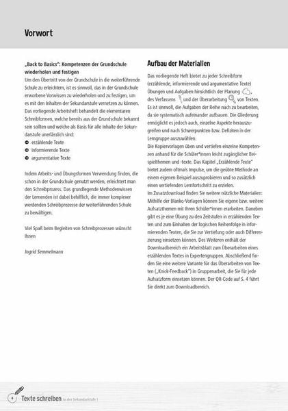 Produktbild: Texte schreiben in der Sekundarstufe I