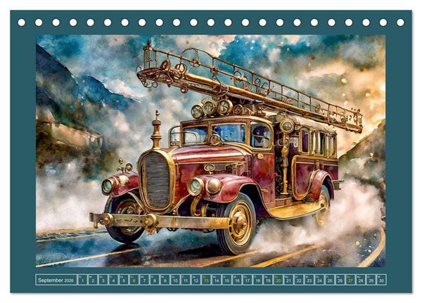 Produktbild: Mit Steampunk unterwegs (Tischkalender 2026 DIN A5 quer), CALVENDO Monatskalender