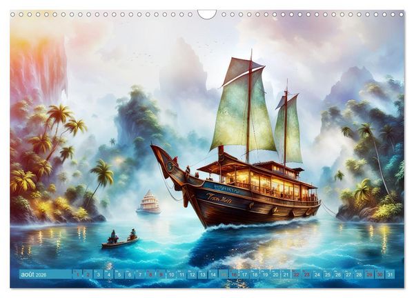 Produktbild: Le paradis de l'archipel (Calendrier mural 2026 DIN A3 vertical), CALVENDO calendrier mensuel