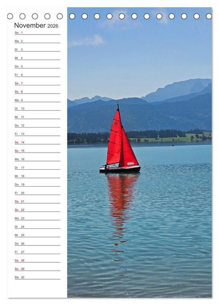 Produktbild: Auf dem Lechradweg - Zwischen Formarinsee und Landsberg am Lech (Tischkalender 2026 DIN A5 hoch), CALVENDO Monatskalender