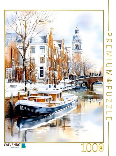 CALVENDO Puzzle Winteridylle | 1000 Teile Lege-Größe 64x48cm Foto-Puzzle für glückliche Stunden