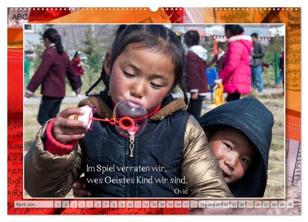 Produktbild: Farben Tibets (Wandkalender 2026 DIN A2 quer), CALVENDO Monatskalender