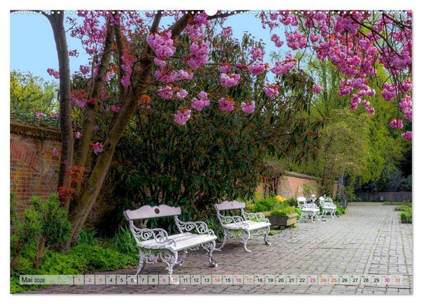 Produktbild: Schlossgarten Oldenburg. Ein Fotospaziergang (hochwertiger Premium Wandkalender 2026 DIN A2 quer), Kunstdruck in Hochglanz