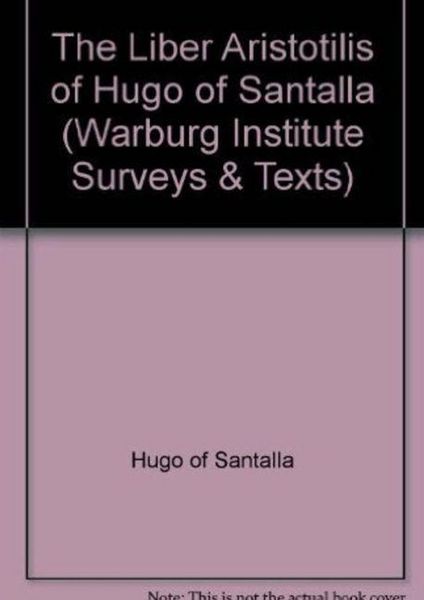 Produktbild: The "Liber Aristotilis" of Hugo of Santalla
