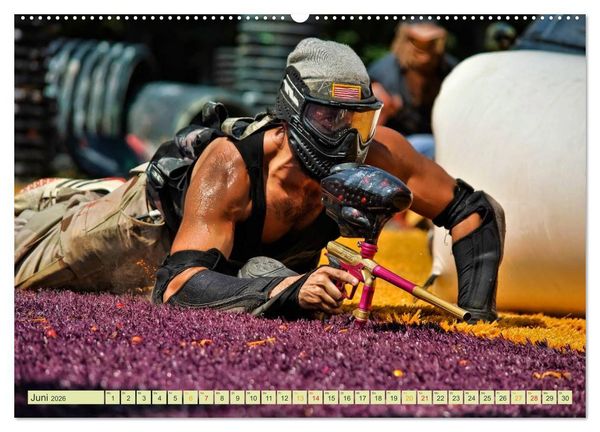 Produktbild: Paintball - so cool (Wandkalender 2026 DIN A2 quer), CALVENDO Monatskalender
