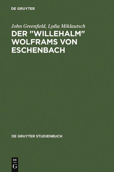 Produktbild: Der "Willehalm" Wolframs von Eschenbach