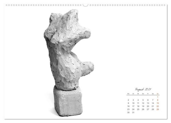 Produktbild: Gef&uuml;hle in Ton geformt - Intuitives plastisches Gestalten mit Tonerde (hochwertiger Premium Wandkalender 2027 DIN A2 quer), Kunstdruck in Hochglanz
