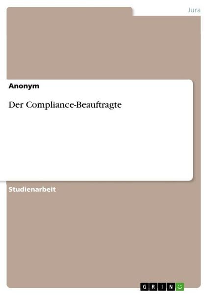 Produktbild: Der Compliance-Beauftragte