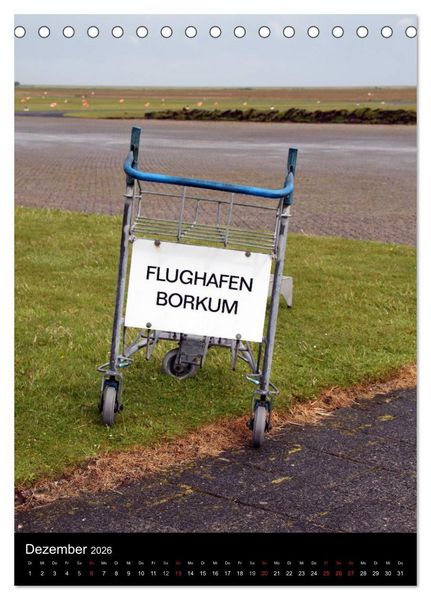 Produktbild: Borkum (Tischkalender 2026 DIN A5 hoch), CALVENDO Monatskalender