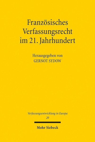 Produktbild: Franz&ouml;sisches Verfassungsrecht im 21. Jahrhundert
