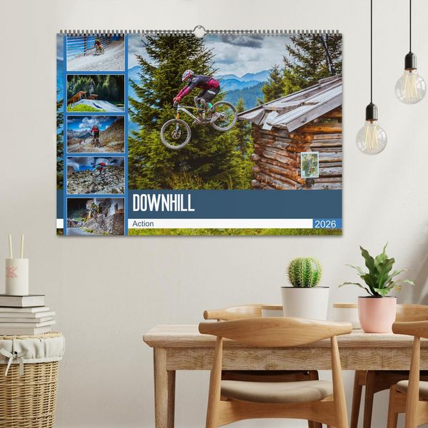 Produktbild: Downhill Action (Wandkalender 2026 DIN A2 quer), CALVENDO Monatskalender