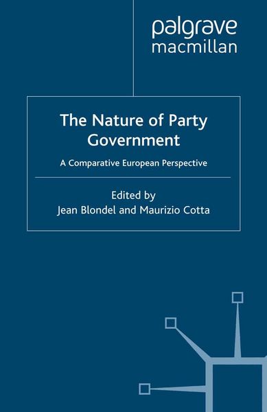 Produktbild: The Nature of Party Government