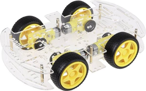 Joy-it Roboter Fahrgestell Roboter Auto Kit 4WD Bausatz Robot03