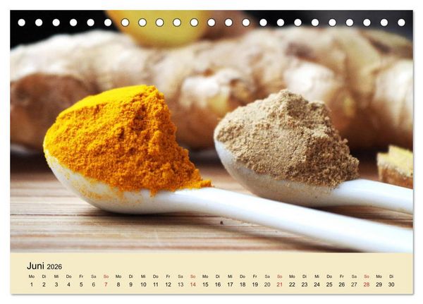Produktbild: Aromatische Gew&uuml;rze. Die himmlischen Kostbarkeiten aus aller Welt (Tischkalender 2026 DIN A5 quer), CALVENDO Monatskalender