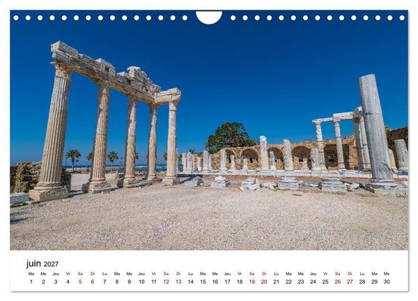 Produktbild: LA RIVIERA TURQUE Antiquit&eacute;. C&ocirc;te. Lumi&egrave;re. (Calendrier mural 2027 DIN A4 vertical), CALVENDO calendrier mensuel
