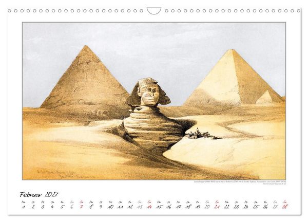 Produktbild: &Auml;gypten um 1840. David Roberts - Louis Haghe. Kunstkalender (Wandkalender 2027 DIN A3 quer), CALVENDO Monatskalender