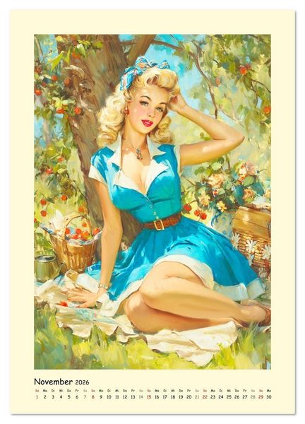 Produktbild: Liebreiz und Lebenslust. Bezaubernde Frauen im Stil der 50er (Wandkalender 2026 DIN A3 hoch), CALVENDO Monatskalender