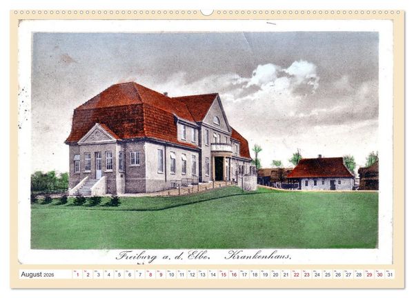 Produktbild: Gru&szlig; aus Freiburg an der Elbe (hochwertiger Premium Wandkalender 2026 DIN A2 quer), Kunstdruck in Hochglanz