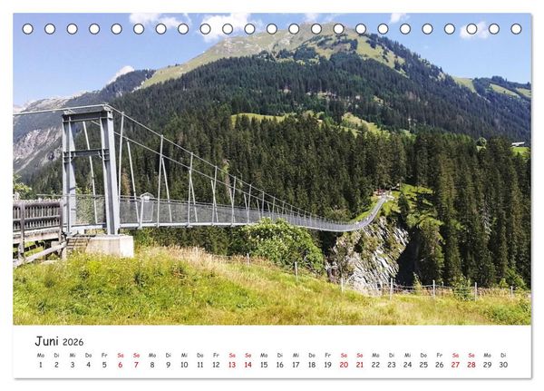 Produktbild: &Uuml;ber die Alpen - Auf dem E5 von Oberstdorf nach Meran (Tischkalender 2026 DIN A5 quer), CALVENDO Monatskalender