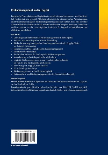 Produktbild: Risikomanagement in der Logistik
