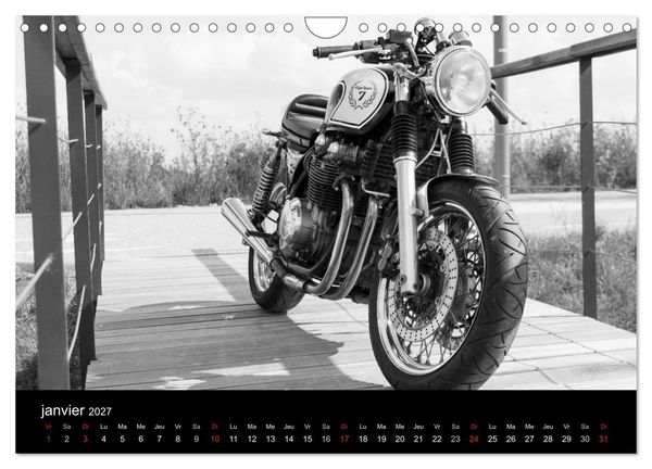 Produktbild: Une moto de caract&egrave;re (Calendrier mural 2027 DIN A4 vertical), CALVENDO calendrier mensuel