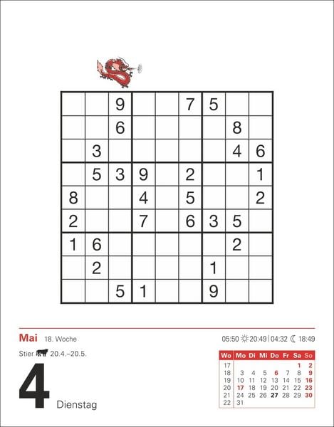 Produktbild: Sudoku Tagesabrei&szlig;kalender 2027 - Das Kult-R&auml;tsel aus Japan