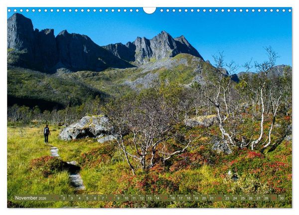 Produktbild: Wandern - In Norwegen und Schweden (Wandkalender 2026 DIN A3 quer), CALVENDO Monatskalender