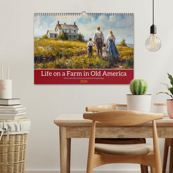 Produktbild: Life on a Farm in Old America (Wall Calendar 2026 DIN A3 landscape), CALVENDO 12 Month Wall Calendar