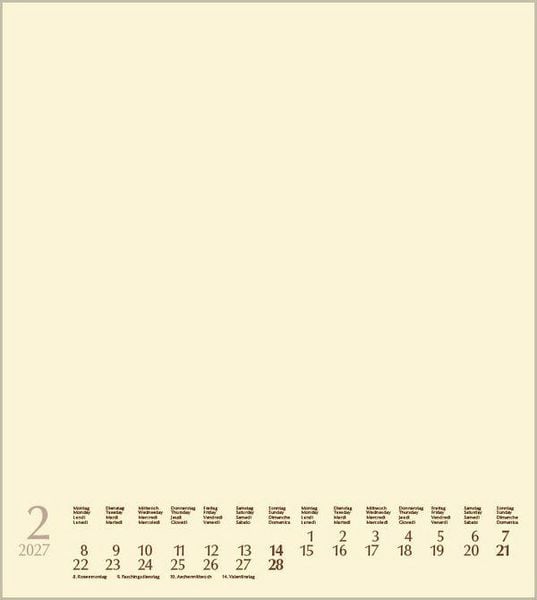 Produktbild: Foto-Malen-Basteln Bastelkalender chamois 2027