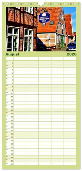 Produktbild: Familienplaner 2026 - Freiburg an der Elbe mit 5 Spalten (Wandkalender, 21 x 45 cm) CALVENDO